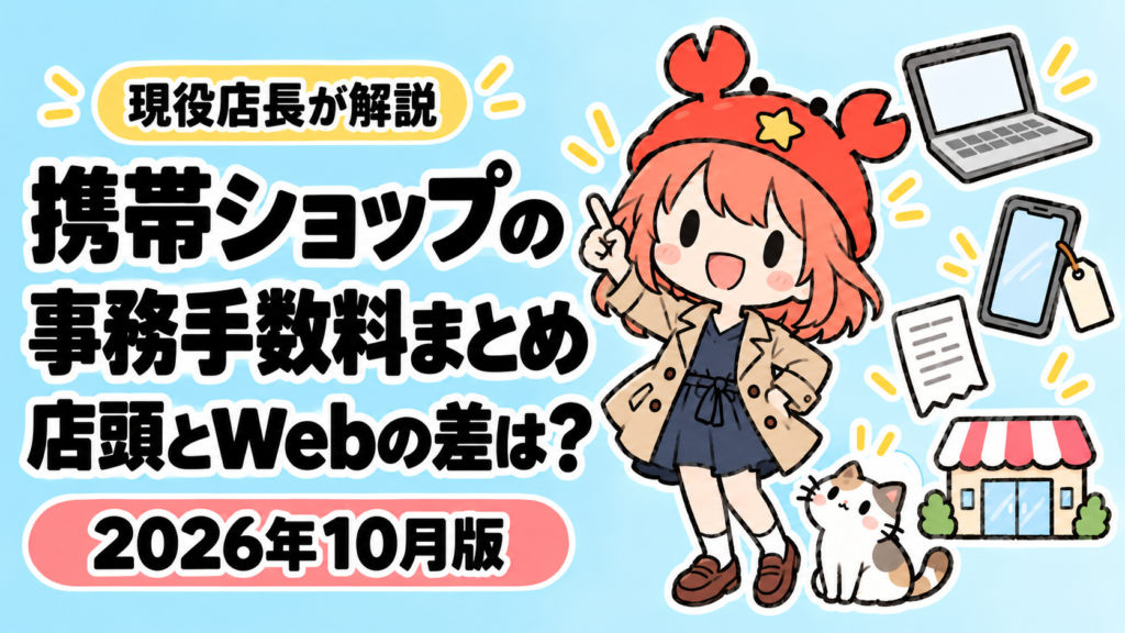 携帯ショップの事務手数料まとめのアイキャッチ